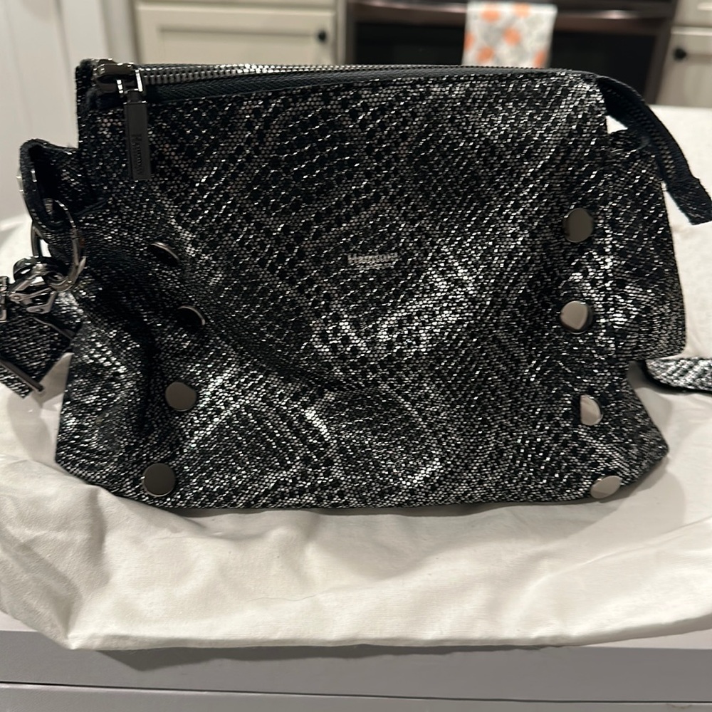 Hammitt Bryant Med After Dark Snake.  Never used.  Includes both straps